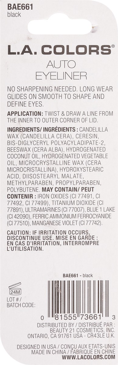 slide 6 of 10, L.A. Colors Auto Eyeliner, SM
