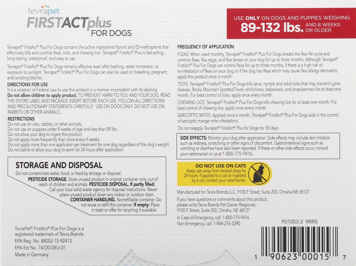 slide 2 of 9, Tevrapet Large First Act Plus Dogs, 3 ct