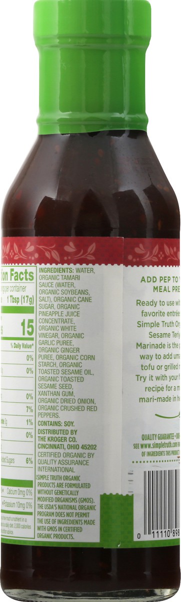 slide 3 of 9, Simple Truth Organic Sesame Teriyaki Marinade 14 oz, 14 oz