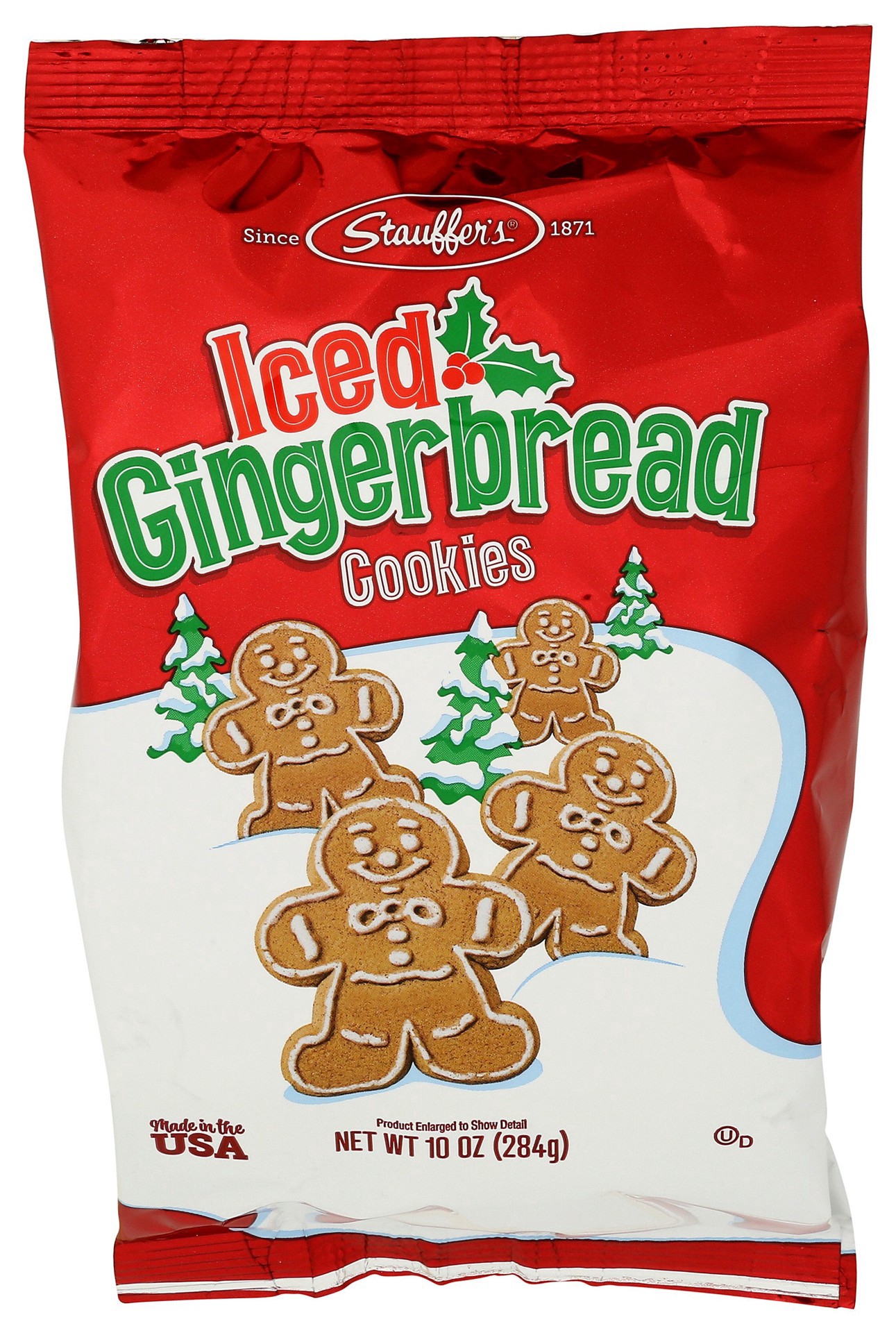slide 1 of 1, Stauffer's Iced Gingerbread Cookies 10 oz, 12 oz