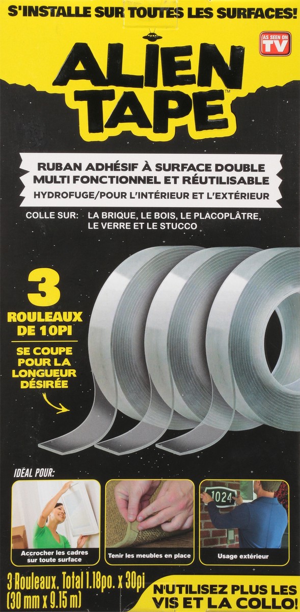 slide 5 of 10, Bell + Howell Multifunctional Reusable Double-Sided Tape 3 ea, 3 ct