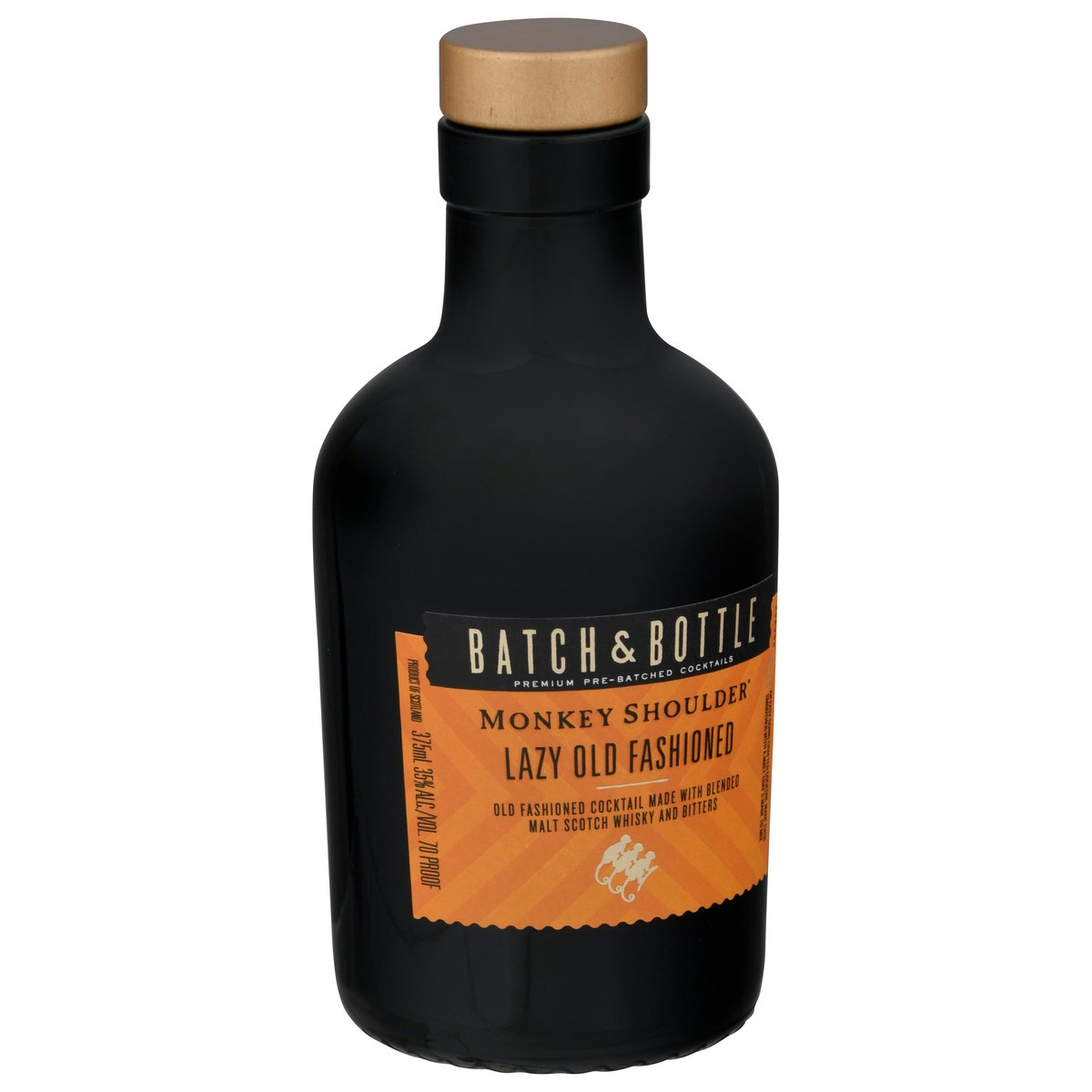 slide 3 of 9, Batch & Bottle Monkey Shoulder Lazy Old Fashioned Ready To Drink Cocktail 375ml, 375 ml