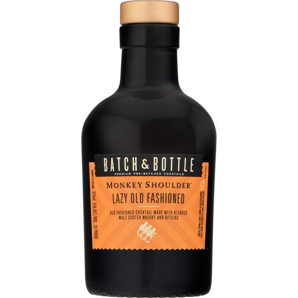 slide 1 of 9, Batch & Bottle Monkey Shoulder Lazy Old Fashioned Ready To Drink Cocktail 375ml, 375 ml
