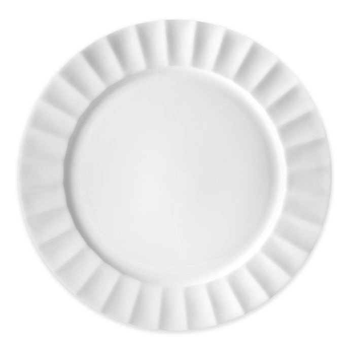 slide 1 of 1, Nevaeh White by Fitz and Floyd Fluted Dinner Plate, 1 ct