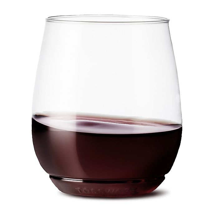 slide 1 of 1, TOSSWARE Unbreakable Stemless Plastic Wine Glasses, 14 oz