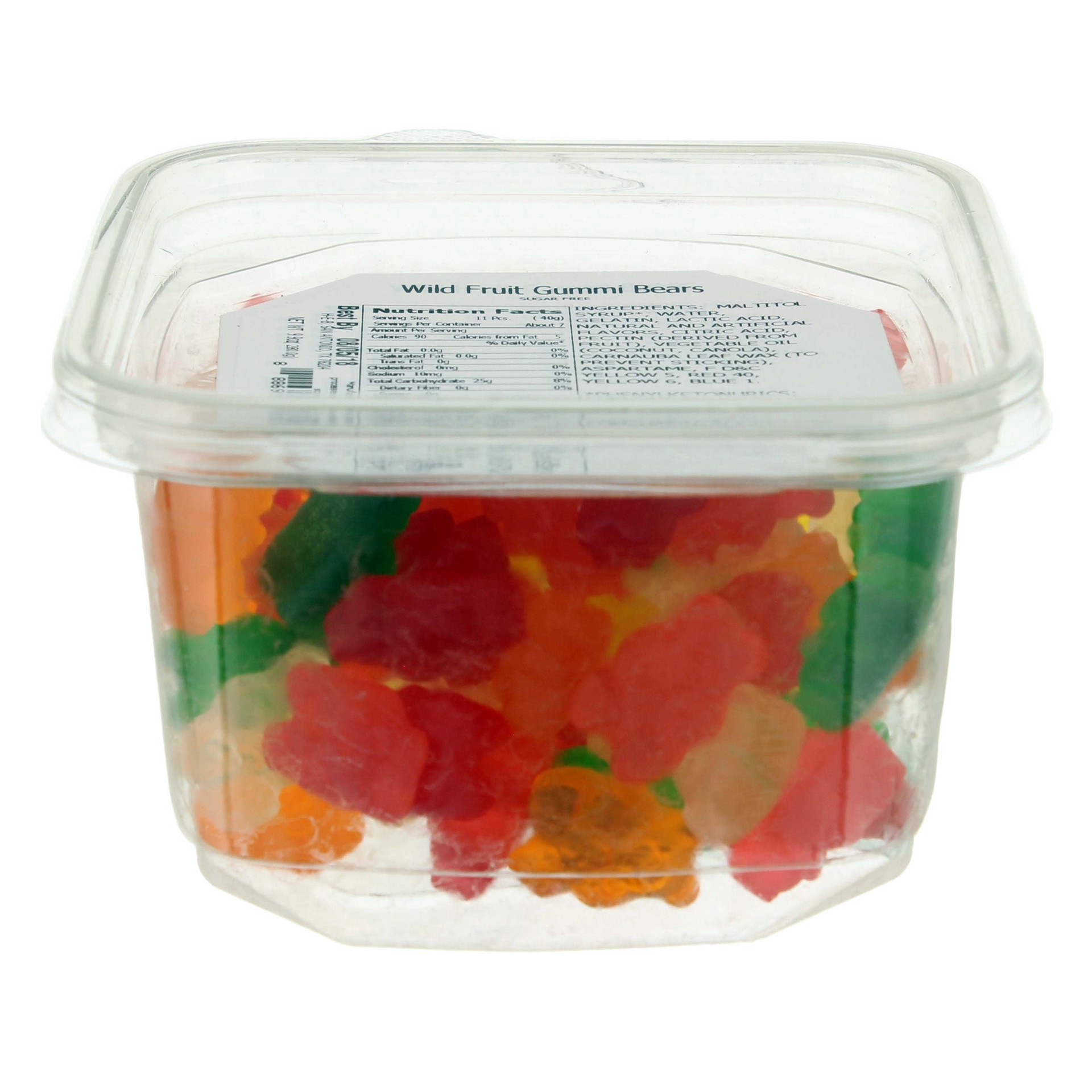 slide 1 of 1, SunRidge Farms Sugar Free Gummi Bears Wild Fruit, 9.88 oz