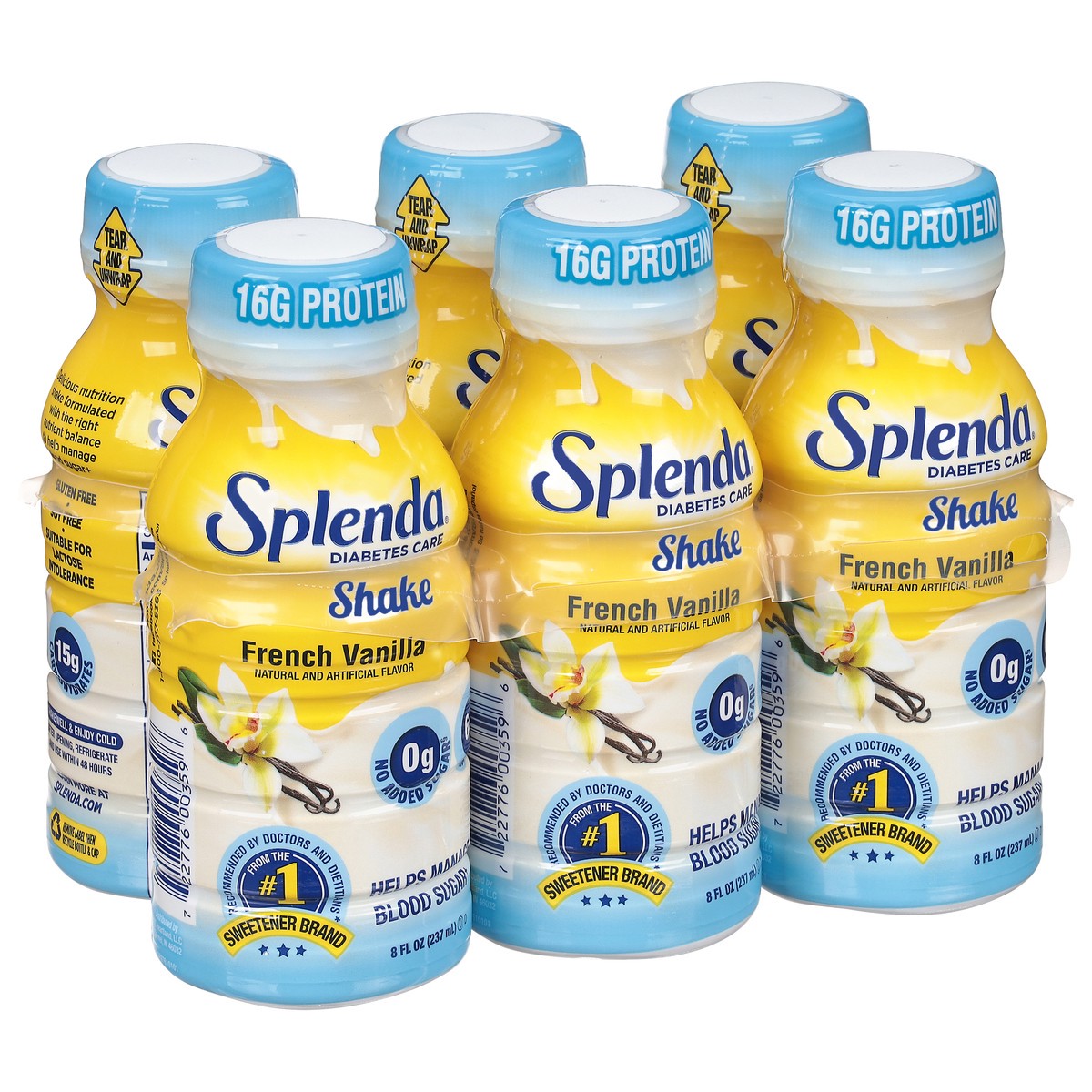 slide 8 of 9, Splenda Diabetes Care Shakes French Vanilla, 6 ct; 8 oz