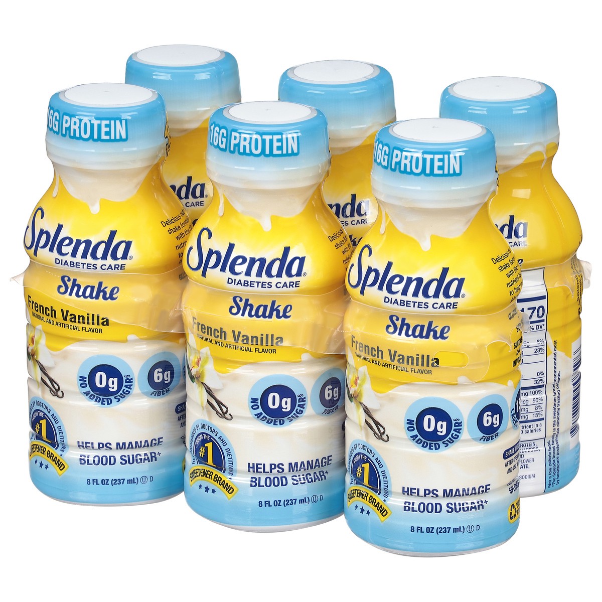 slide 2 of 9, Splenda Diabetes Care Shakes French Vanilla, 6 ct; 8 oz