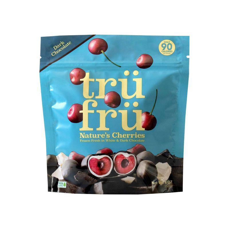 slide 1 of 5, Tru Fru White & Dark Chocolate Frozen Whole Cherries - 8oz, 8 oz