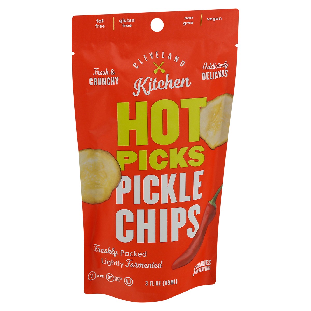 slide 2 of 9, Cleveland Kitchen Hot-N-Spicy Pickle Bites 3.5 oz, 3.50 fl oz