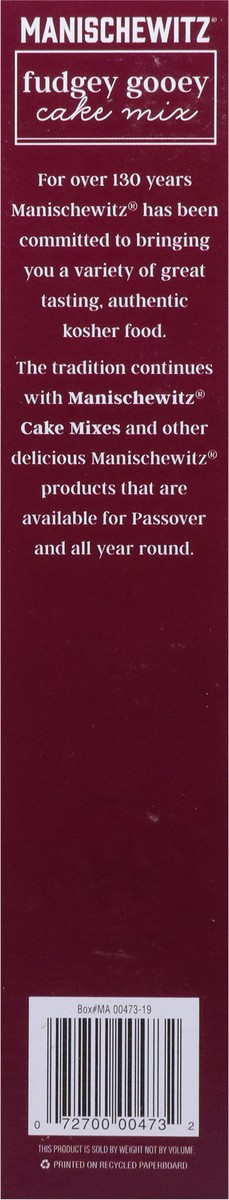 slide 8 of 9, Manischewitz The Passover Collection Fudgey Gooey Brownie Mix with Real Chocolate Chips - 14 oz, 14 oz