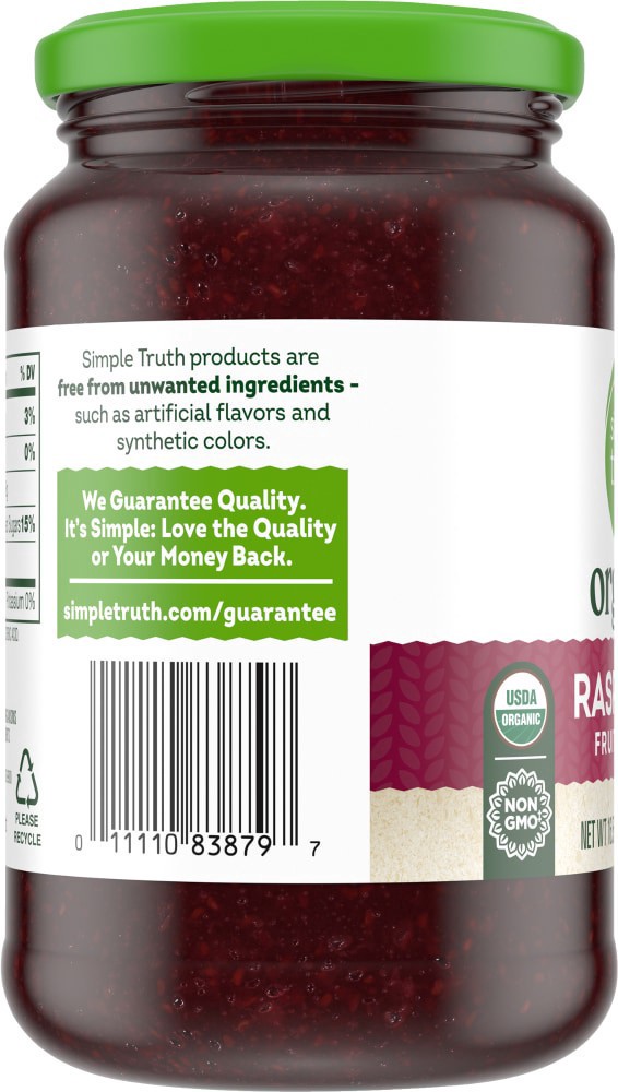 slide 6 of 6, Simple Truth Organic Raspberry Fruit Spread, 16.5 oz