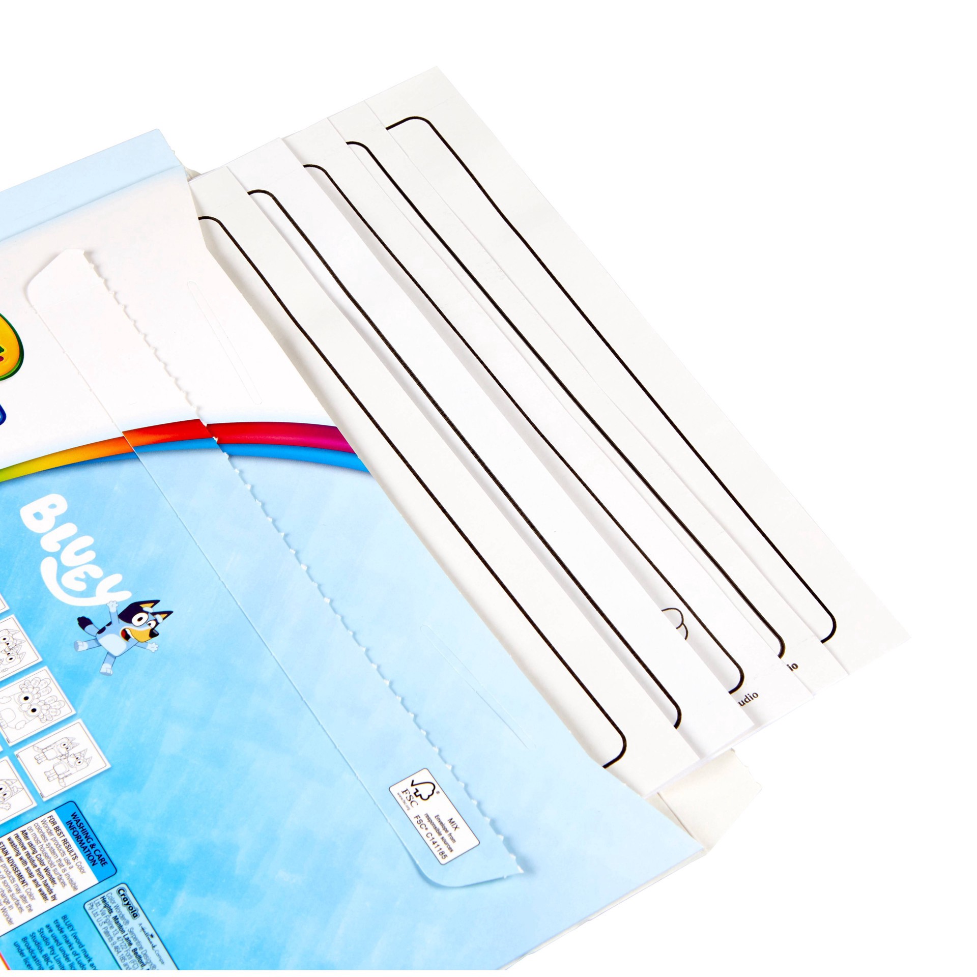 slide 7 of 9, Crayola Color Wonder Bluey, 18 ct