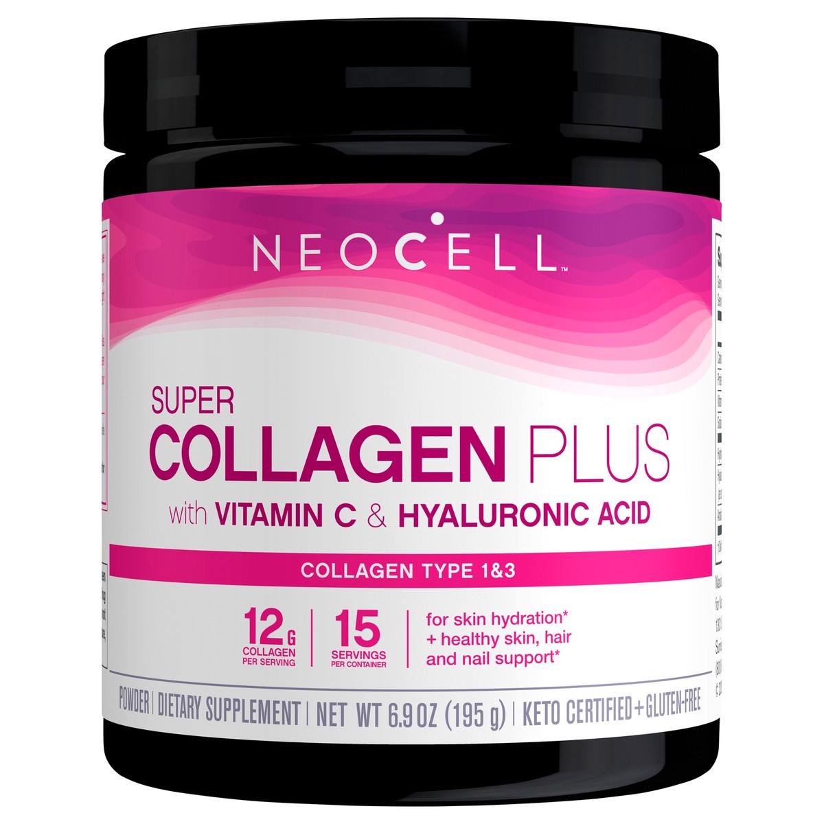 slide 1 of 5, NeoCell Super Collagen Plus with Vitamin C and Hyaluronic Acid Powder, 6.46 oz