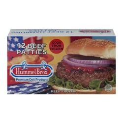 Hummel Bros. Beef Patties - 12 ct Frozen