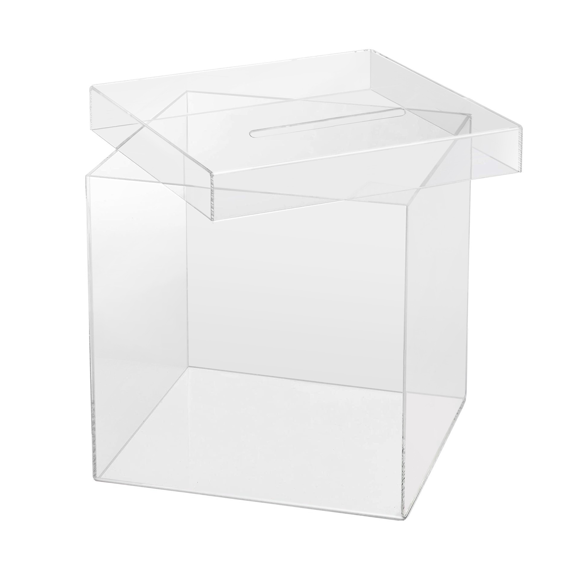 slide 5 of 7, Acrylic Card Box By Celebrate It, 9.53 in x 8.27 in x 9.33 in