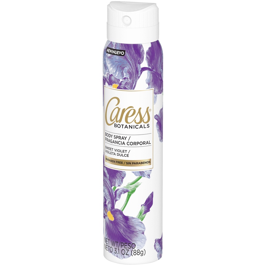 slide 3 of 4, Caress Body Spray - Sweet Violet, 3.1 fl oz