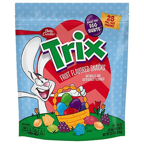 slide 1 of 1, Betty Crocker Trix Easter Fruit Shapes 28ct - 22.4 OZ, 28 ct