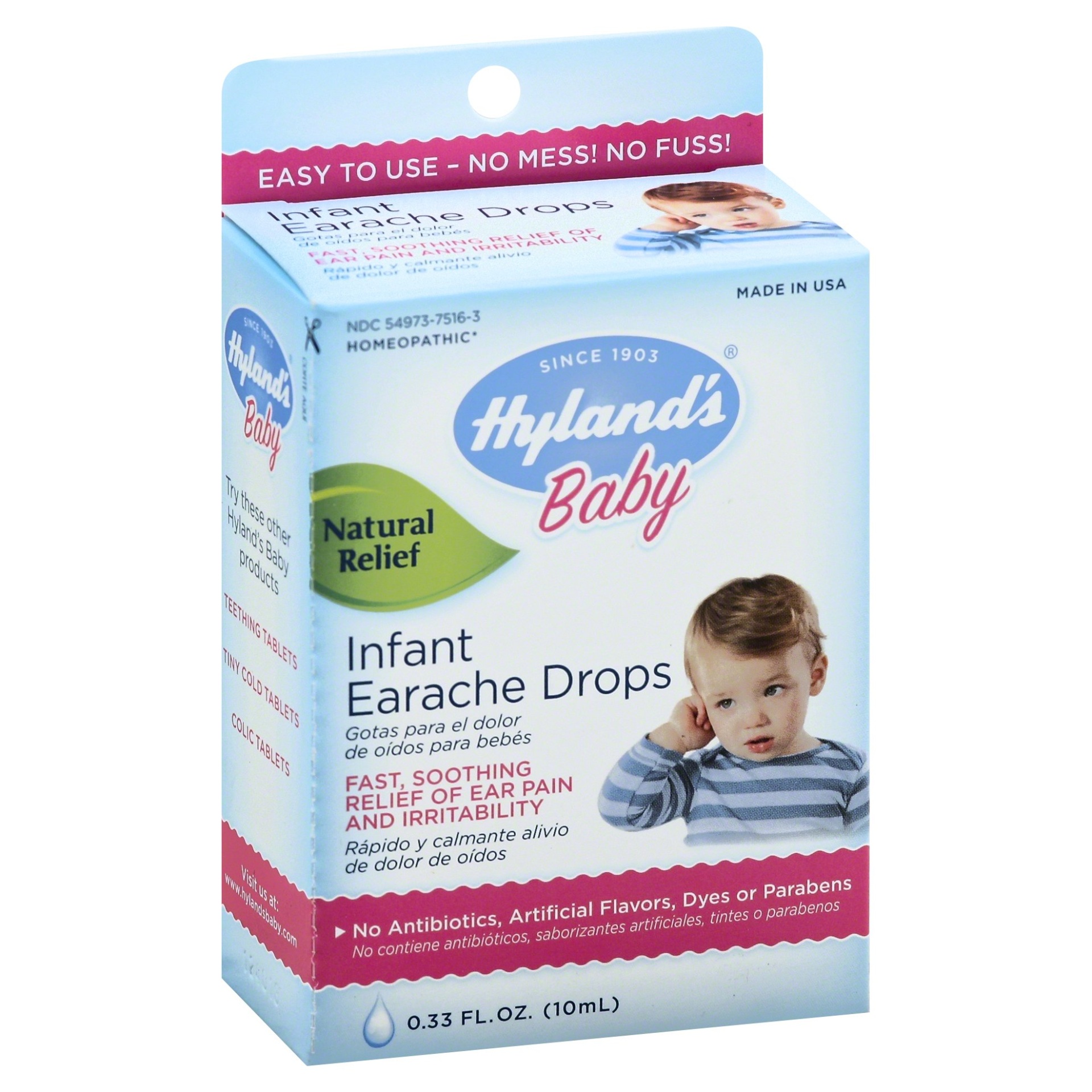 slide 1 of 1, Hyland's Infant Earache Drops, 0.33 oz