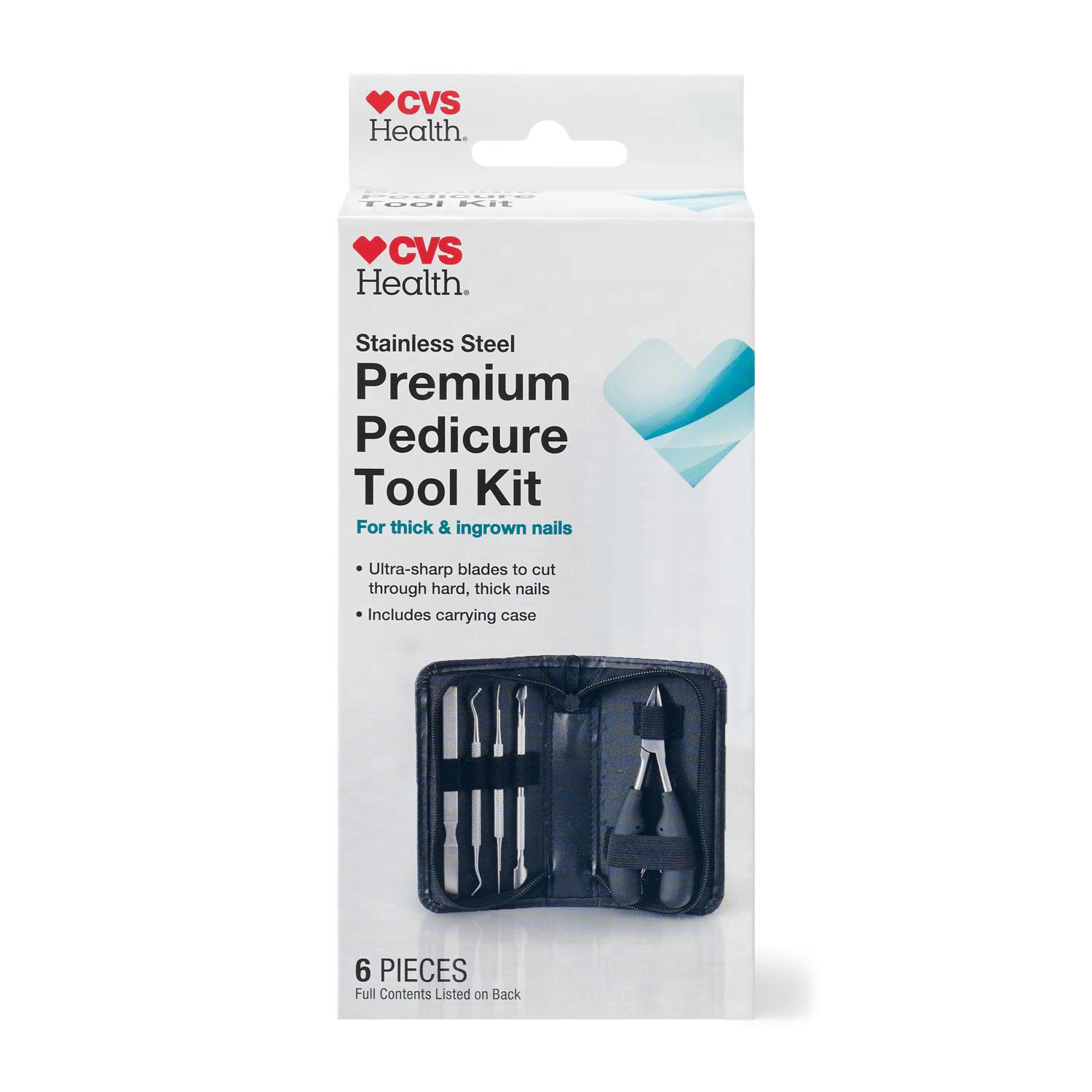 slide 1 of 1, CVS Health Cvs Fc Premium Pedicure Kit W Case, 1 ct