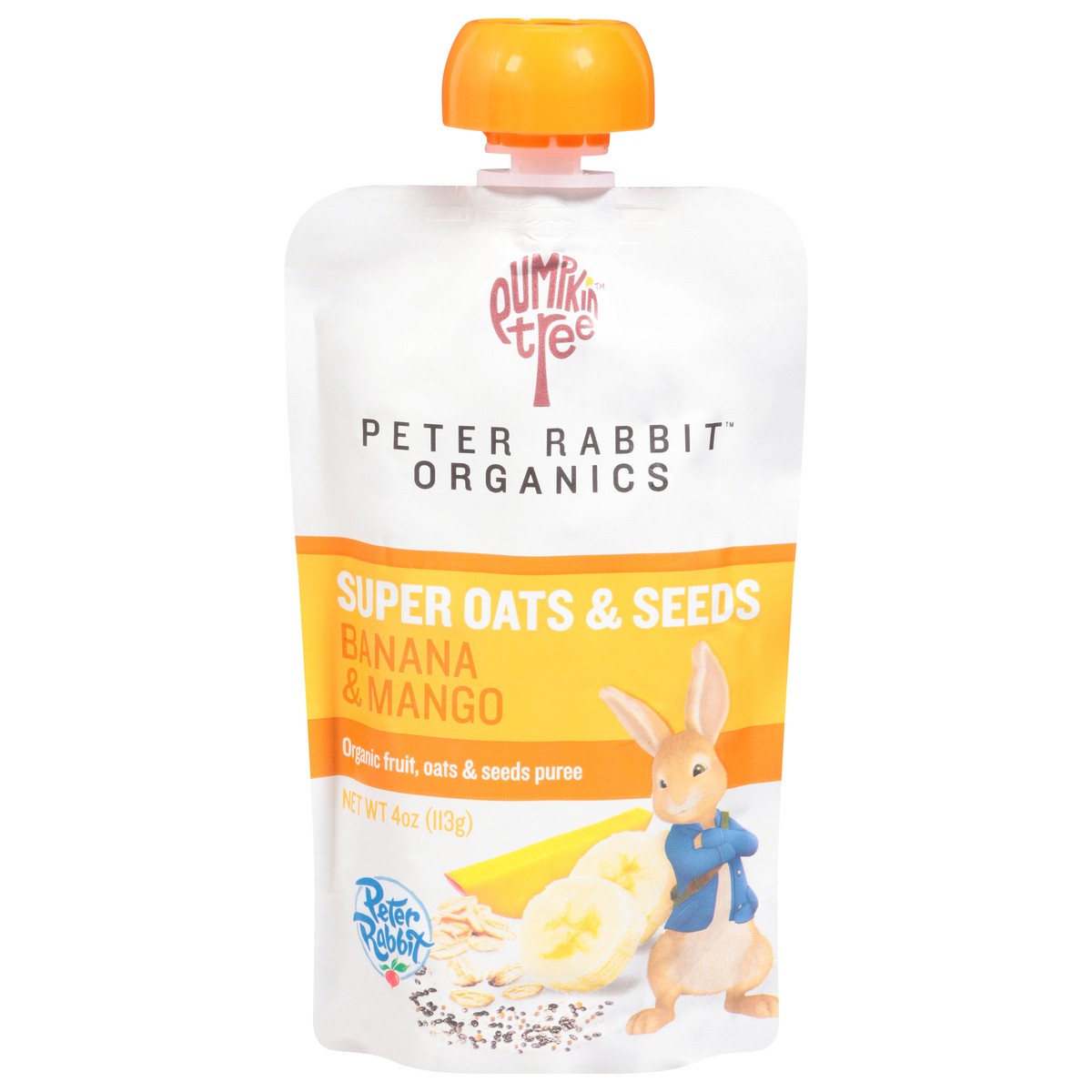 slide 14 of 14, Peter Rabbit Organics Banana & Mango Super Oats & Seeds 4 oz, 4 fl oz