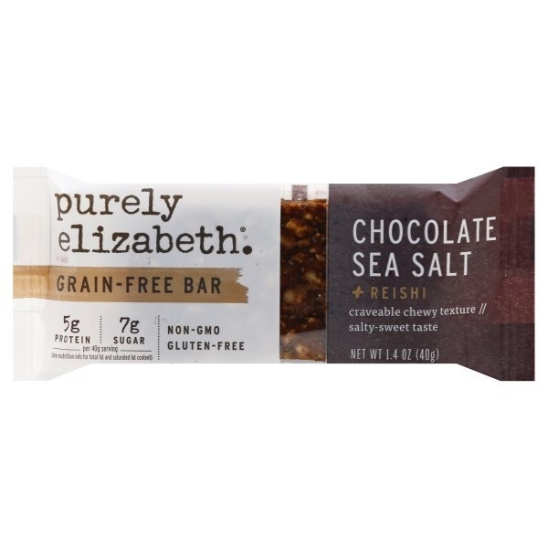 slide 1 of 1, Purely Elizabeth Chocolate Sea Salt Bar, 1.4 oz