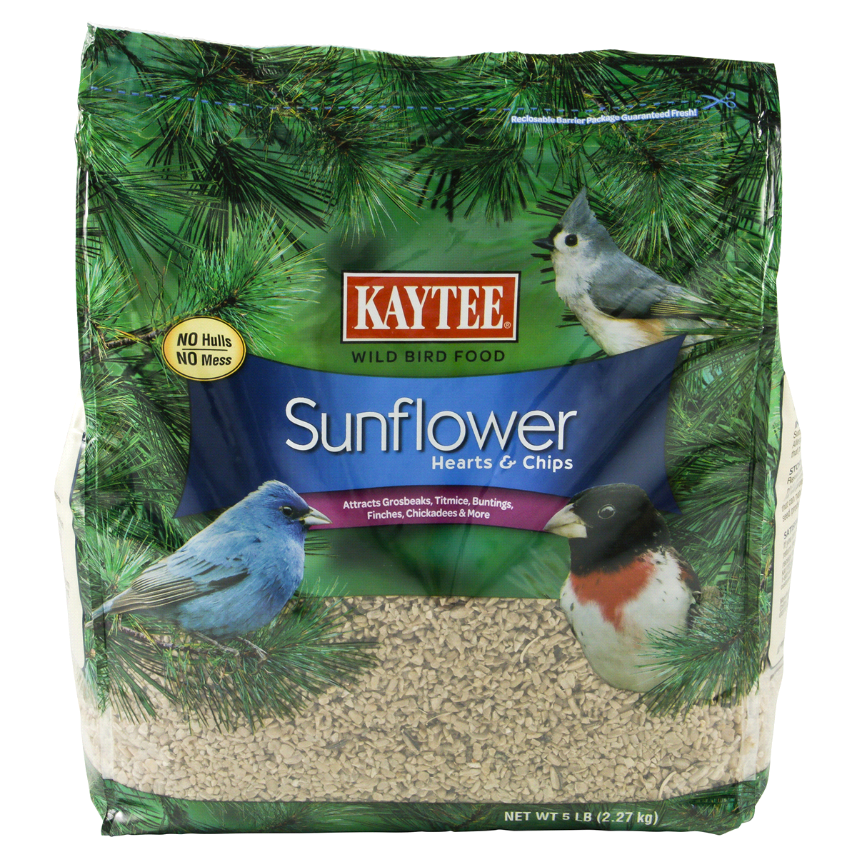 slide 1 of 4, Kaytee Sunflower Hearts & Chips Wild Bird Food, 5 lb