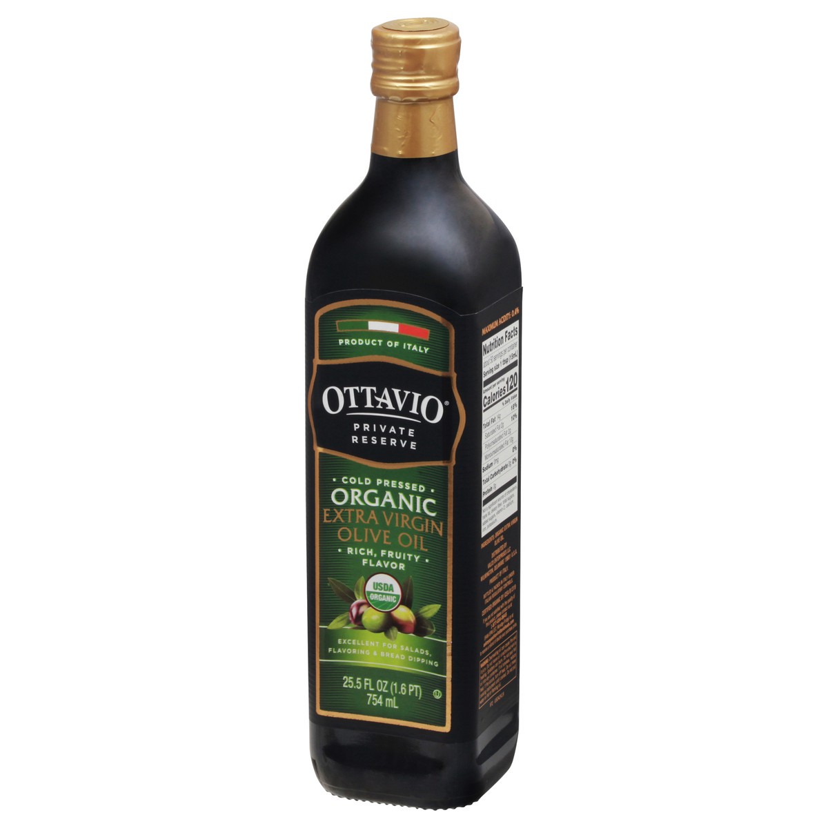 slide 14 of 14, Ottavio Organic Extra Virgin Rich Fruity Flavor Olive Oil 25.5 fl oz, 25.5 fl oz