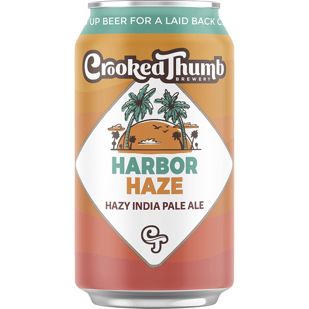 slide 1 of 1, Crooked Thumb Harbor Haze Hazy Ipa, 4 ct; 12 oz