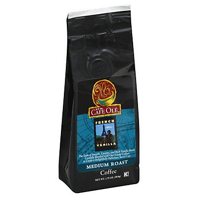 slide 1 of 1, H-E-B Cafe Ole French Vanilla Medium Roast Coffee, 1.75 oz