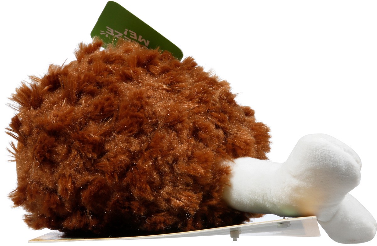 slide 2 of 9, Bark Tavern Turkey Leg Plush Pet Toy, 1 ct