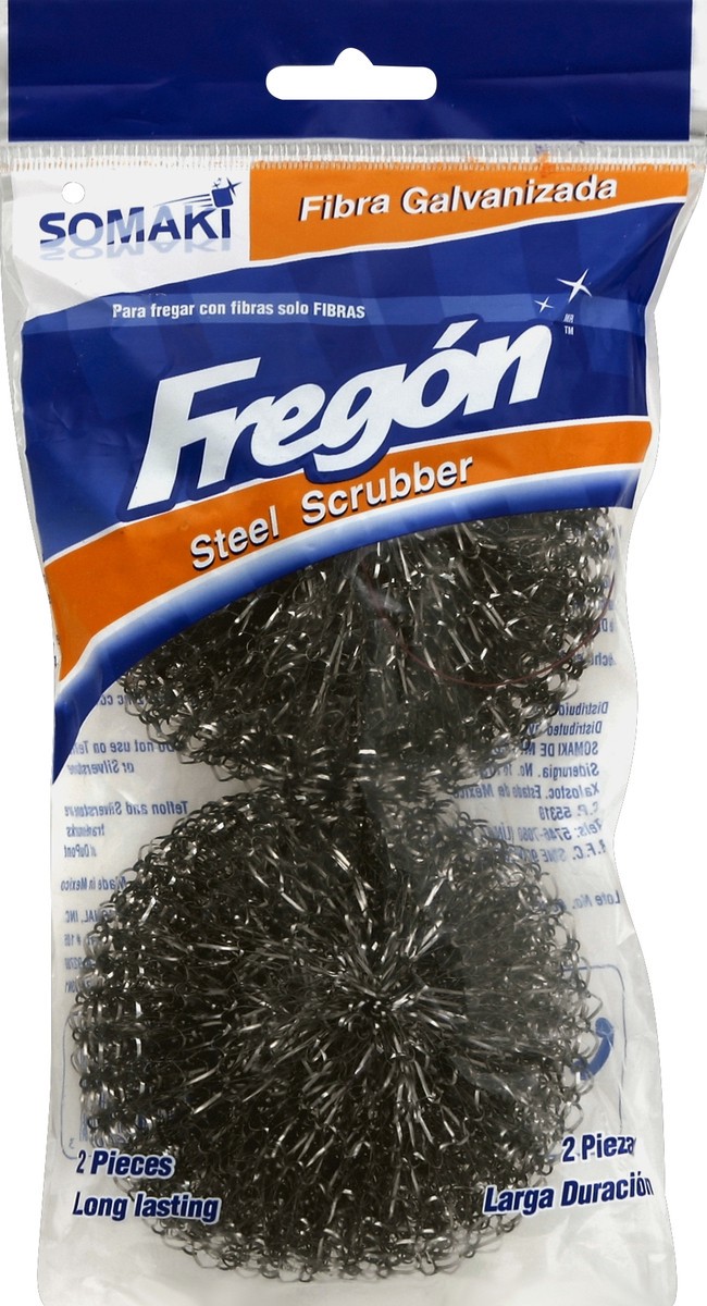 slide 3 of 3, Fregon Heavy Duty Steel Scrubber 2 ea, 2 ct