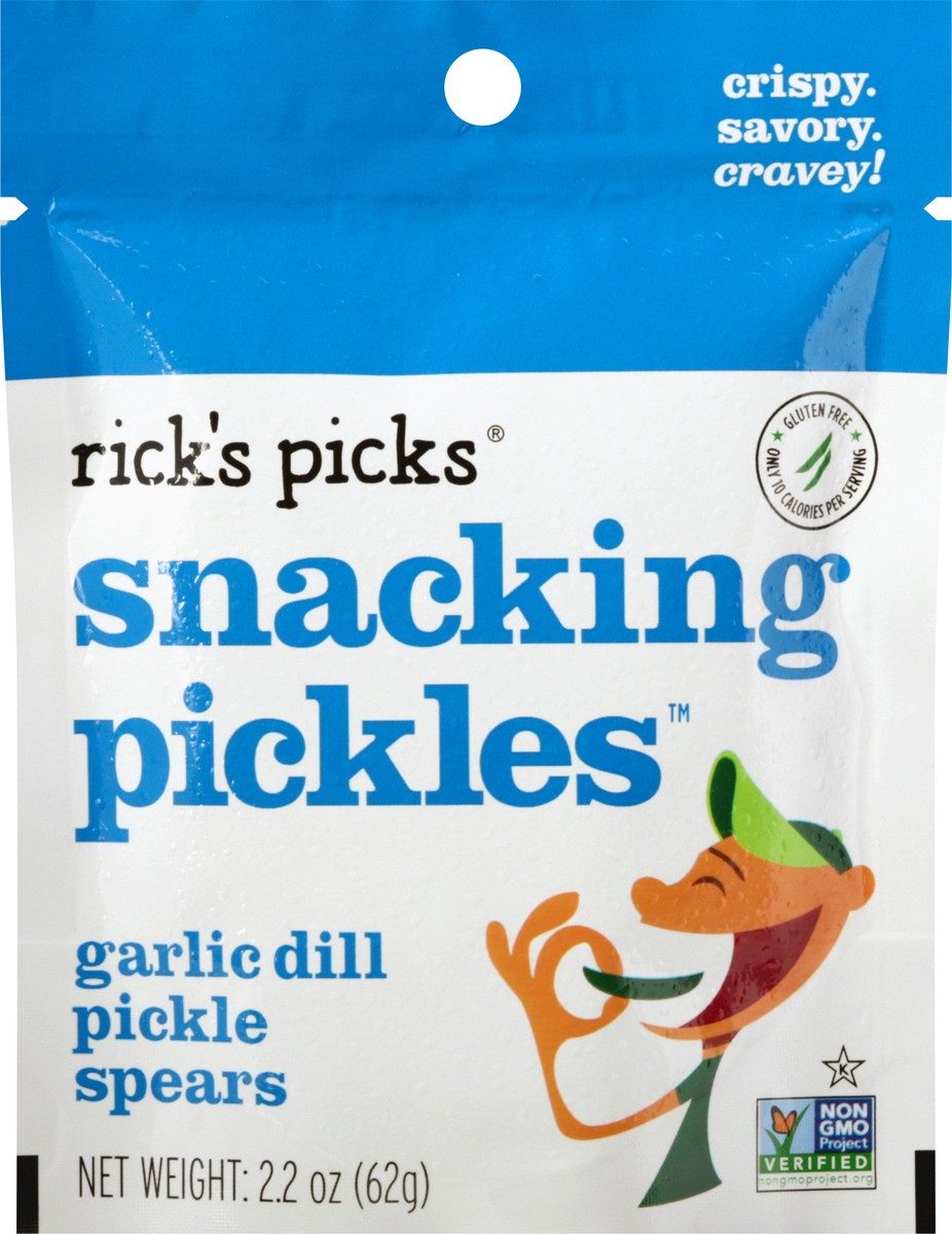 slide 6 of 9, Rick's Picks Garlic Dill Pickle Spears, 2.2 oz