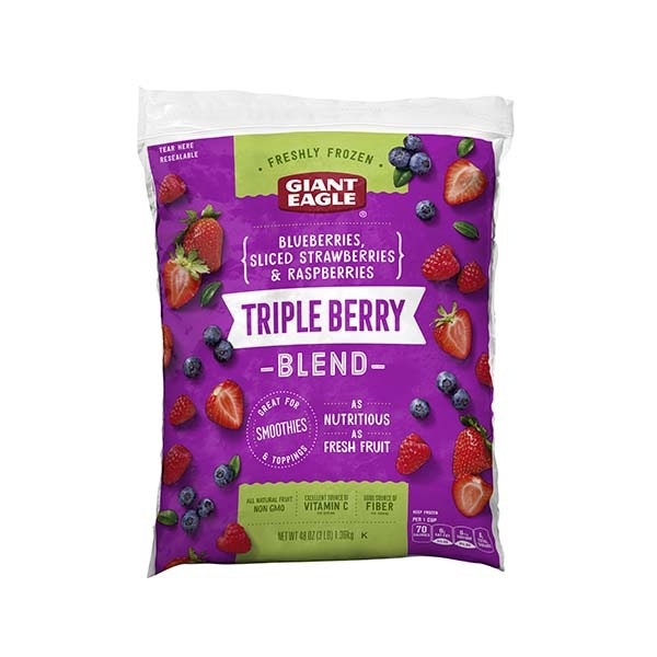 slide 1 of 1, Giant Eagle Triple Berry Blend, 48 oz