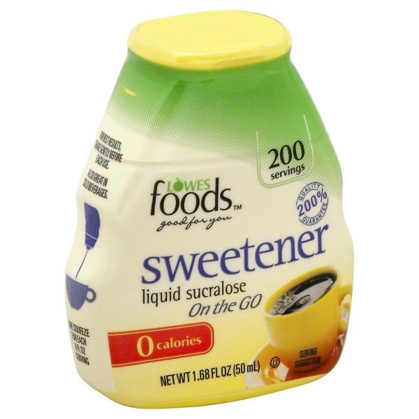 slide 1 of 1, Lowes Foods Liquid Sucralose Sweetener, 1.68 oz