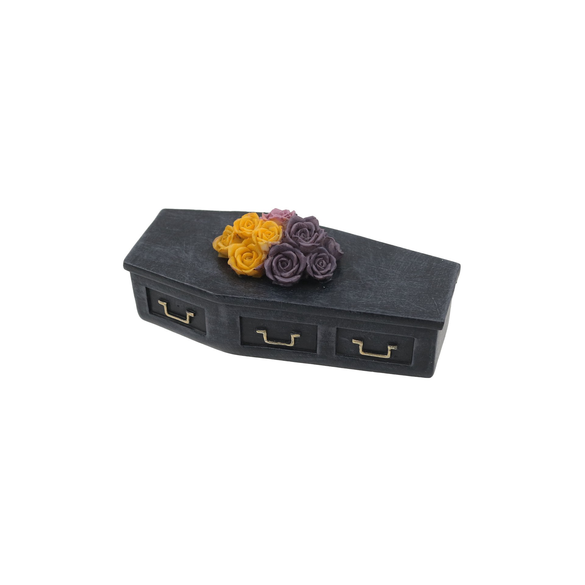 slide 3 of 4, Mini Casket With Flowers By Ashland, 1.47 in x 3.74 in x 1.78 in