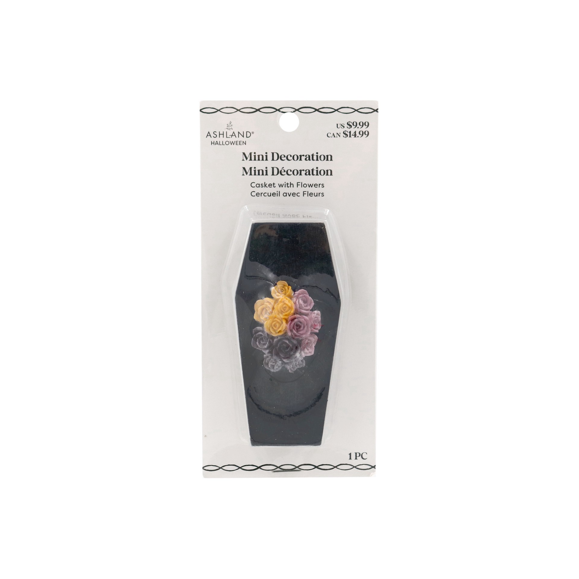 slide 2 of 4, Mini Casket With Flowers By Ashland, 1.47 in x 3.74 in x 1.78 in