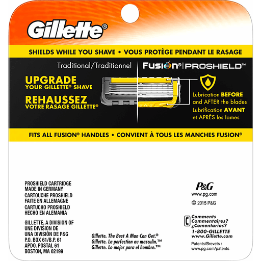 slide 2 of 9, Gillette Fusion Cartridges, 4 ct