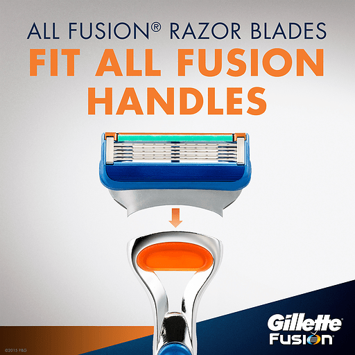 slide 5 of 9, Gillette Fusion Cartridges, 4 ct