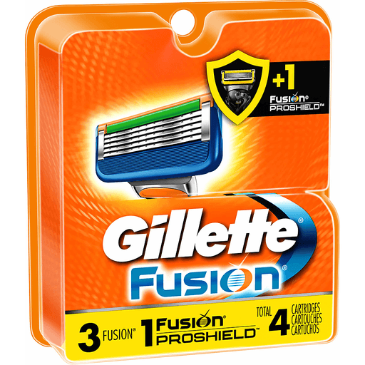 slide 8 of 9, Gillette Fusion Cartridges, 4 ct