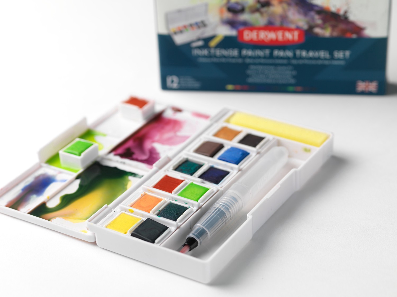 slide 9 of 15, Derwent Inktense Paint Pan Travel Set, 1 ct