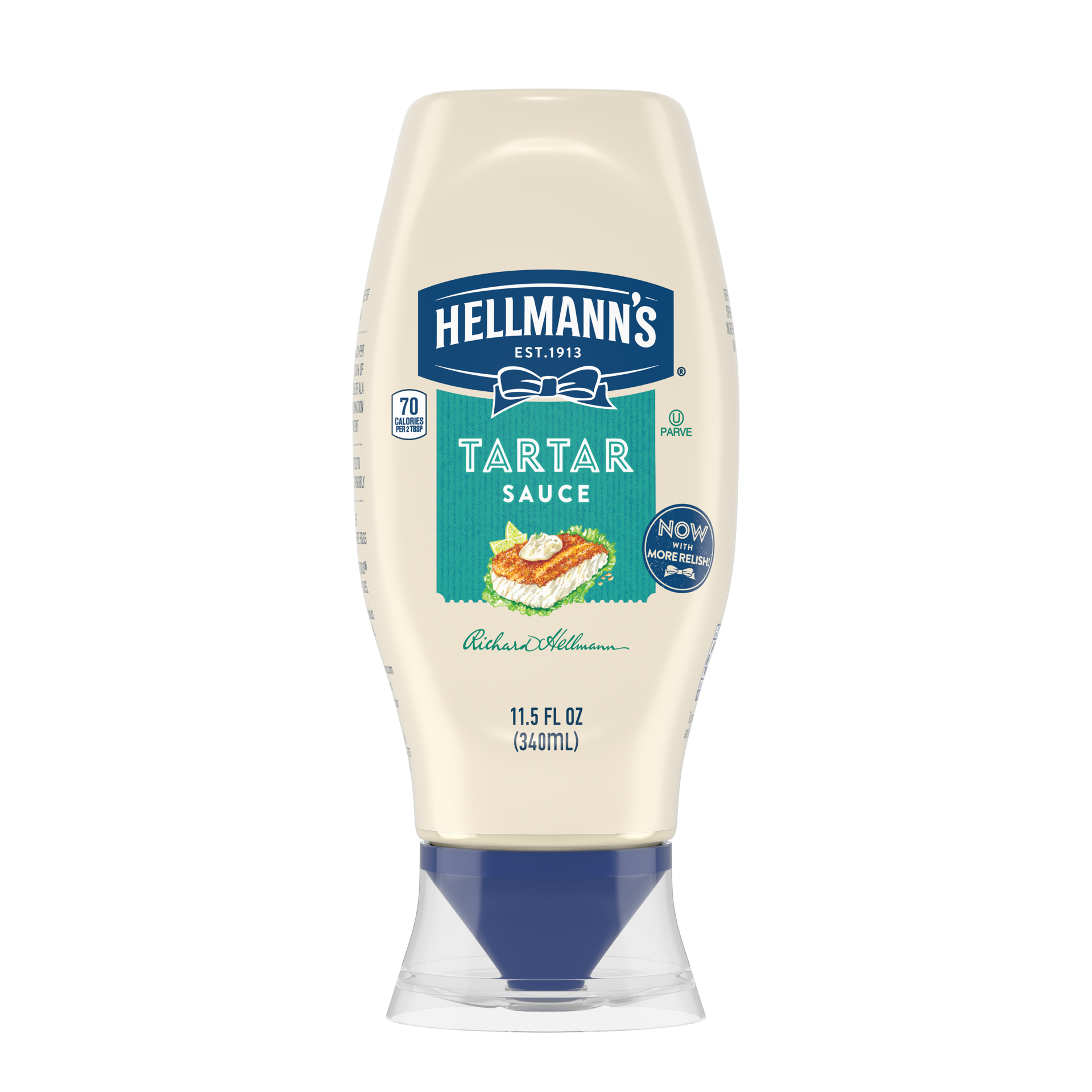 slide 4 of 4, Hellmann's Hellmanns Tartar Sauce Cap Down, 11.5 fl oz