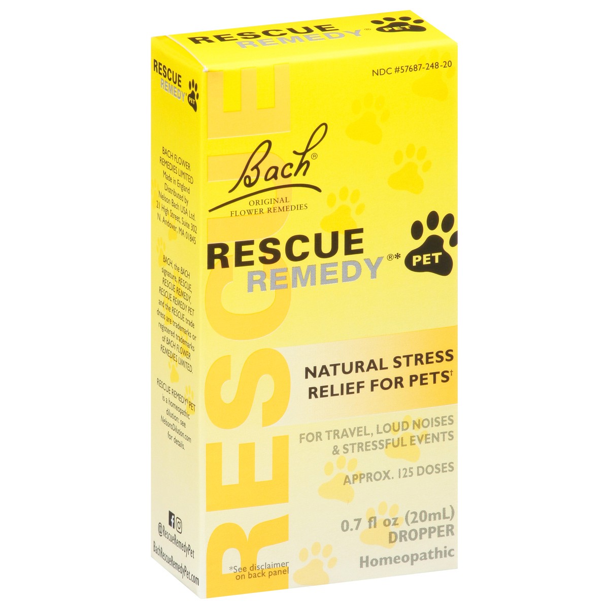 slide 2 of 9, Bach Natural Stress Relief Rescue Remedy Drops For Pets, 20 ml