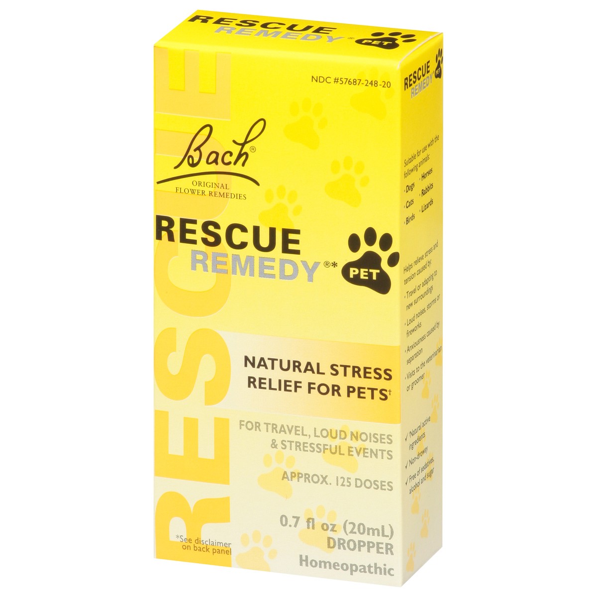 slide 3 of 9, Bach Natural Stress Relief Rescue Remedy Drops For Pets, 20 ml