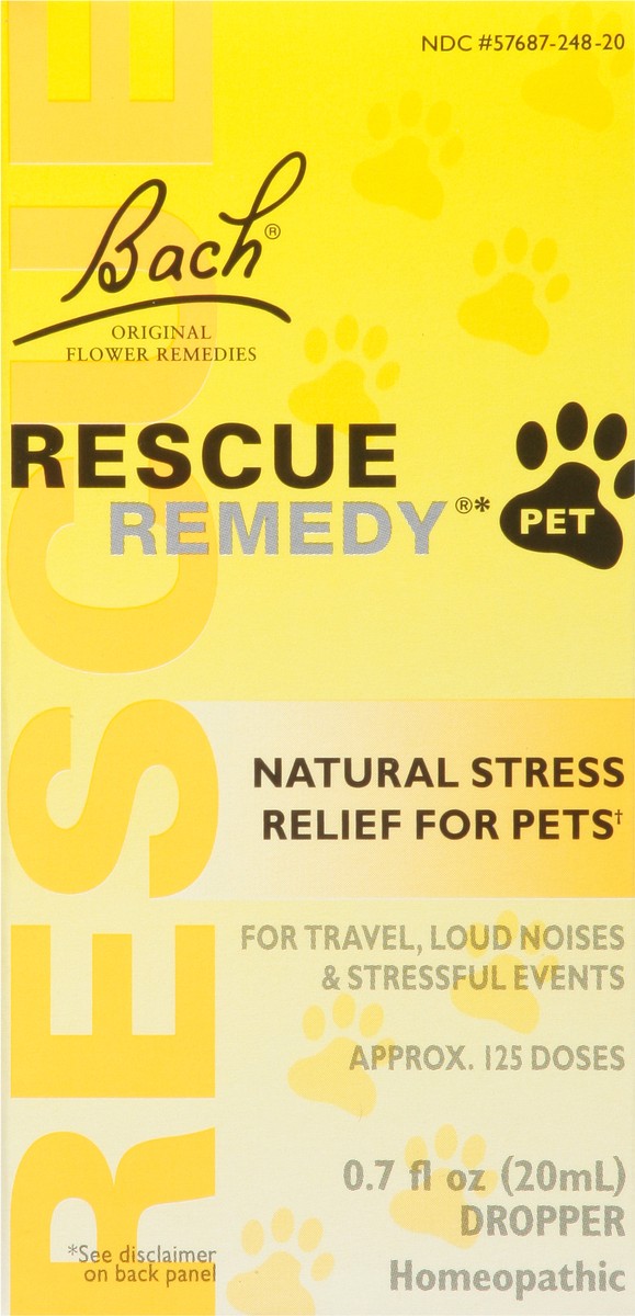 slide 6 of 9, Bach Natural Stress Relief Rescue Remedy Drops For Pets, 20 ml