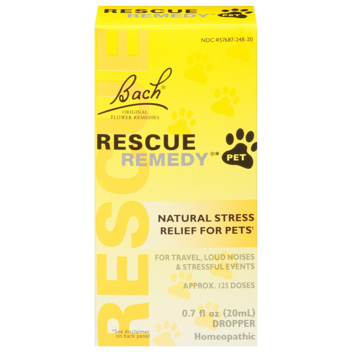 slide 1 of 9, Bach Natural Stress Relief Rescue Remedy Drops For Pets, 20 ml