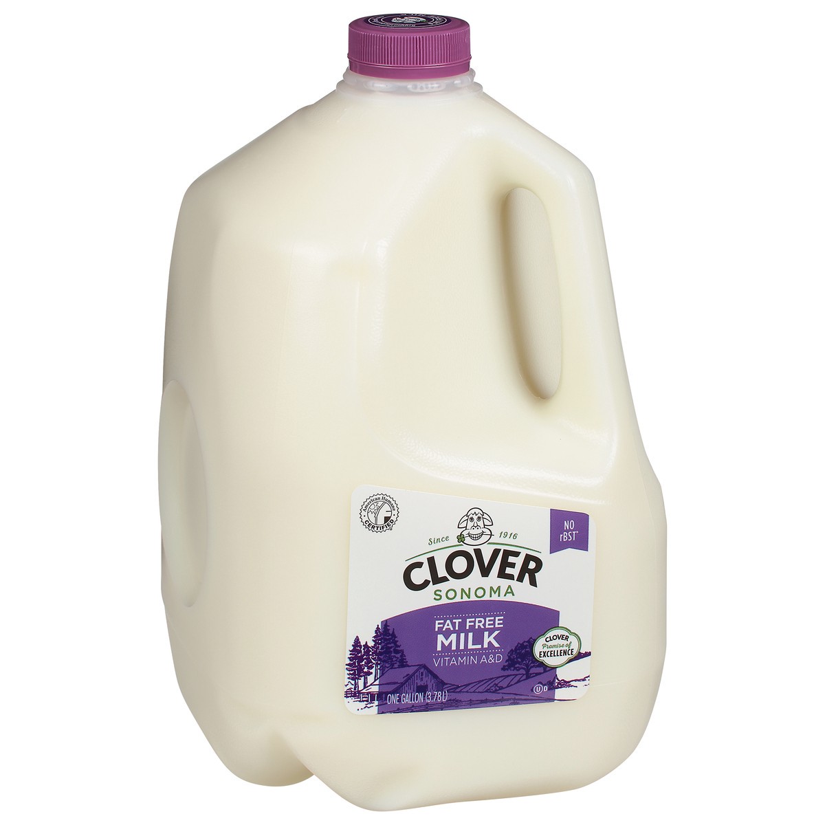 slide 2 of 9, Clover Sonoma Fat Free Milk 1 gal, 1 gal