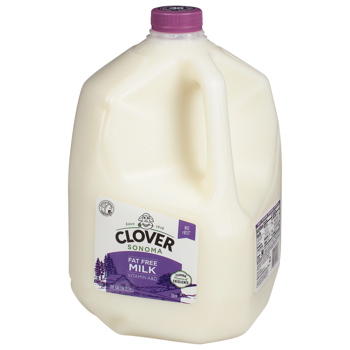 slide 3 of 9, Clover Sonoma Fat Free Milk 1 gal, 1 gal