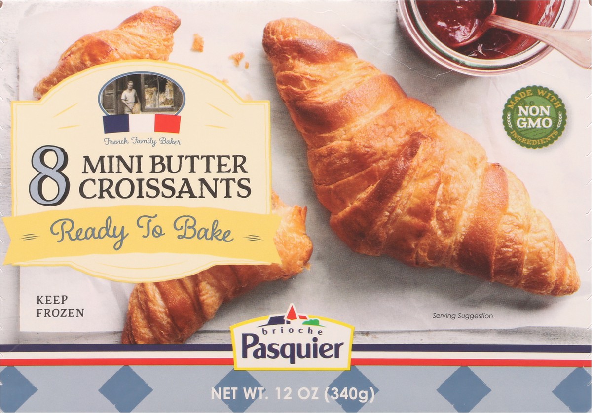 slide 3 of 14, Brioche Pasquier Mini Butter Croissants 8 ea, 12 oz