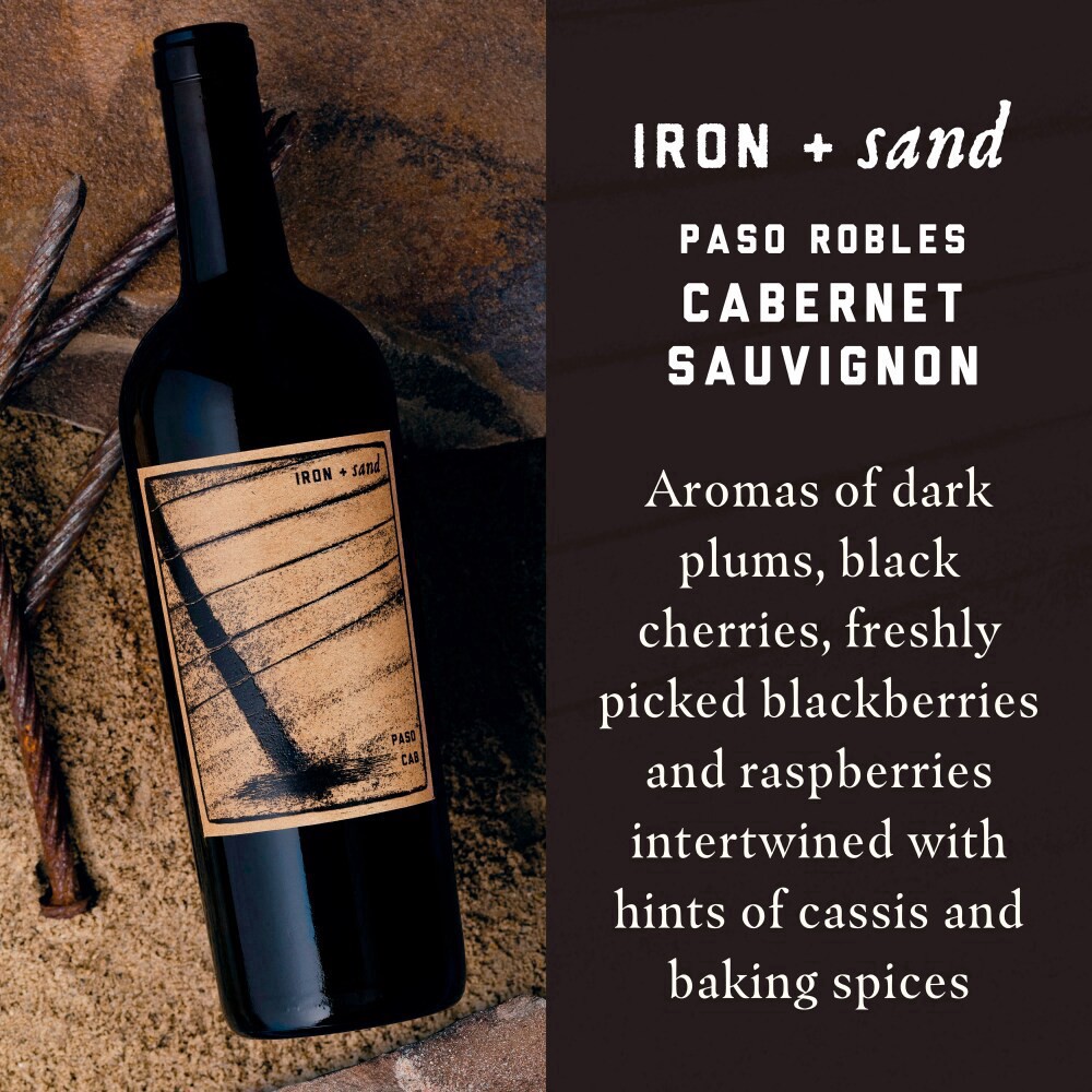 slide 7 of 8, Iron + Sand Paso Robles Cabernet Sauvignon 750 ml, 750 ml